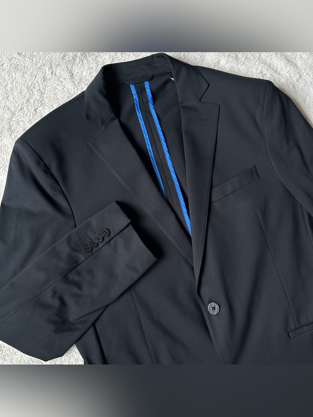 Twillory Performance Black Blazer Mens 40R 4-Way Stretch Cooling Tech Preppy